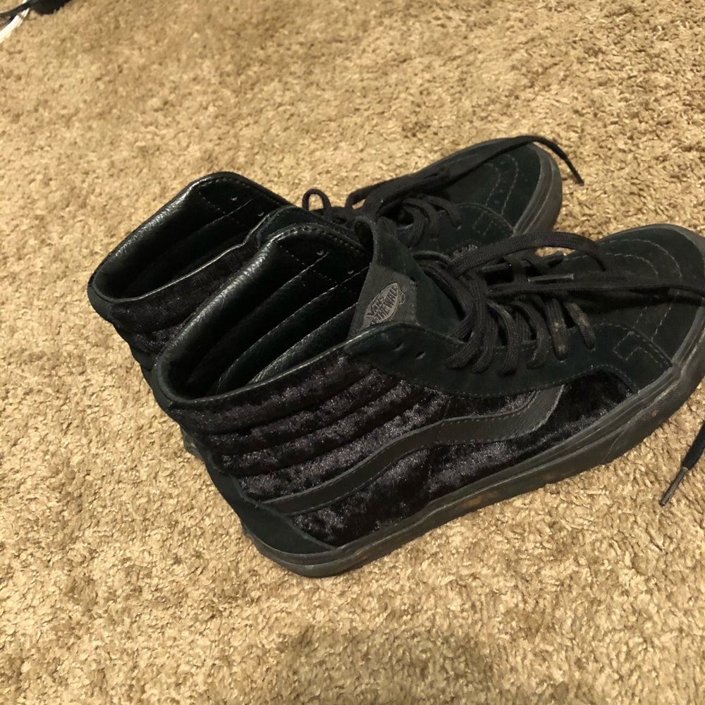 Velvet High Top Vans